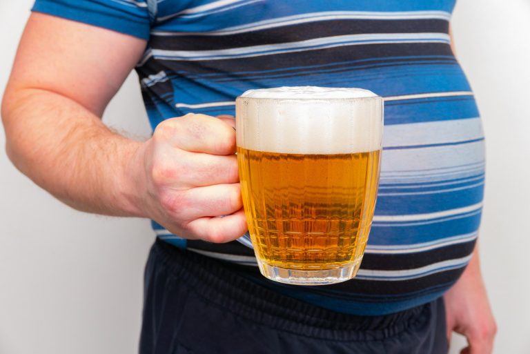 Why beer does not directly cause “beer belly”