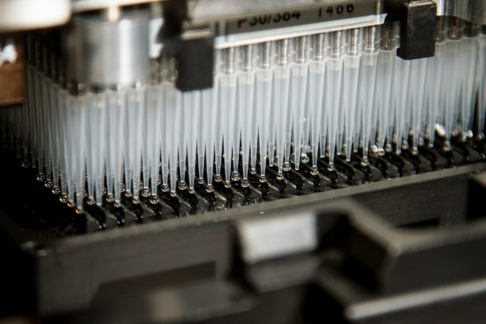 Laboratory automation used as an illustrative image for bone marrow-on-a-chip research